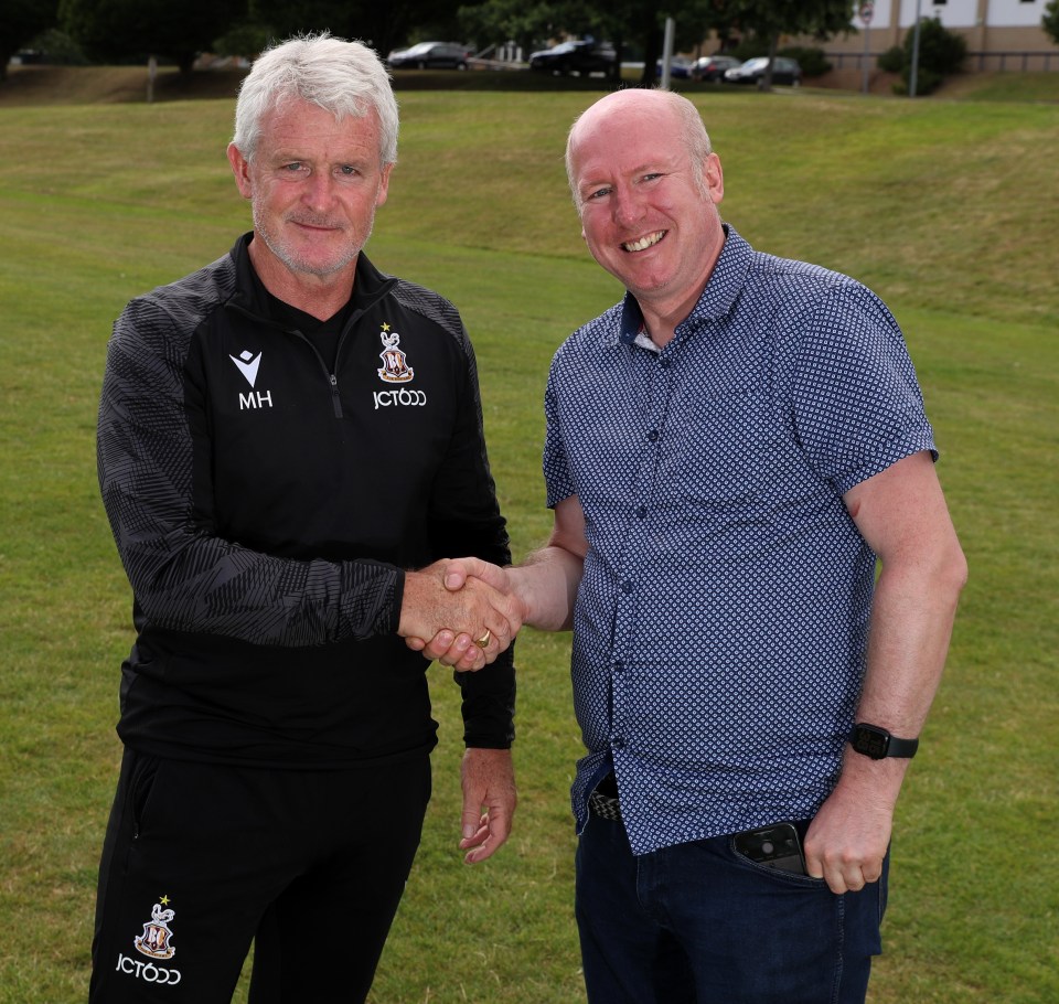 Bradford boss Mark Hughes catches up with SunSport's Justin Allen