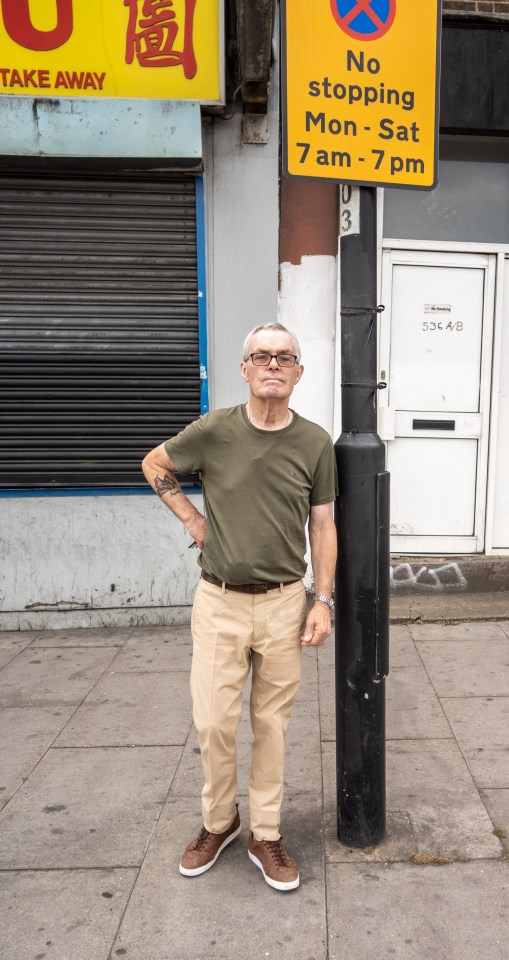 The grandad was caught in a red route and fined £80