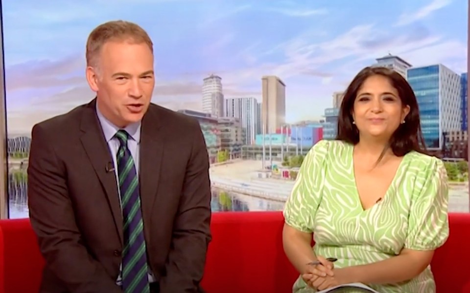 Roger Johnson and Sima Kotecha fronted the latest instalment of BBC Breakfast