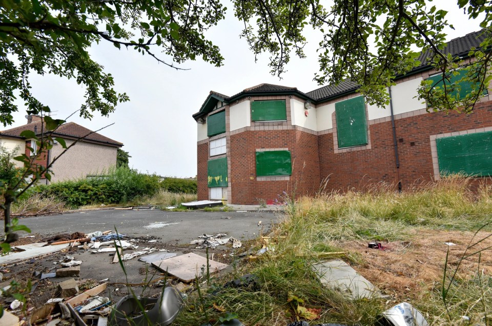 Buildings in the area have fallen into disrepair