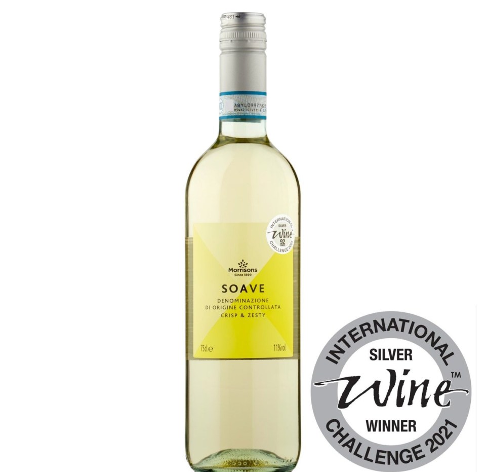 Morrisons Soave took a silver medal at the International Wine Challenge