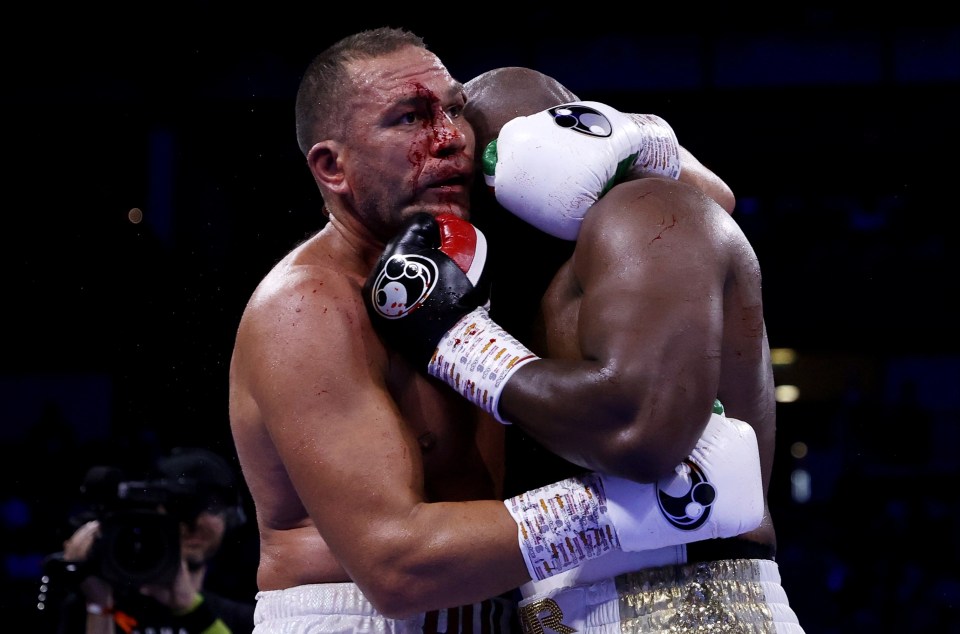 Kubrat Pulev suffered a nasty gash against Derek Chisora