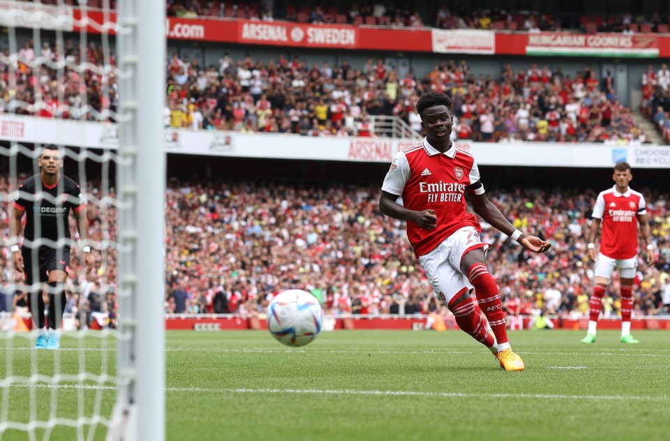 Bukayo Saka made no mistake from the penalty spot