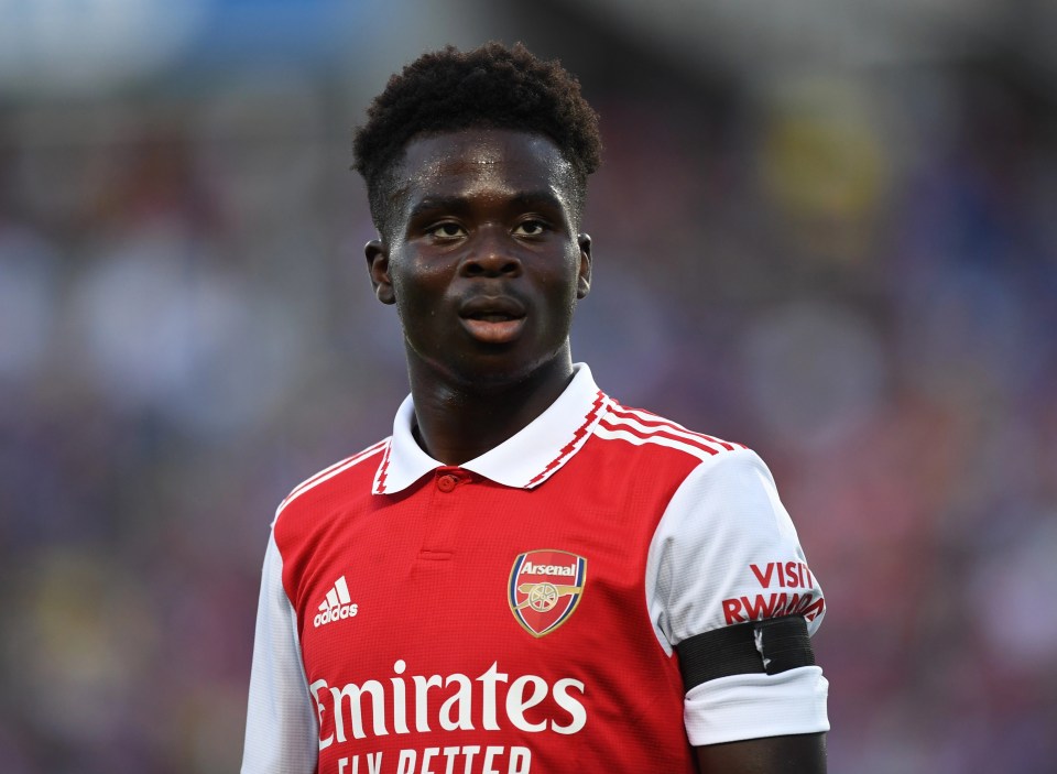 Bukayo Saka has been urged to leave Arsenal for Liverpool