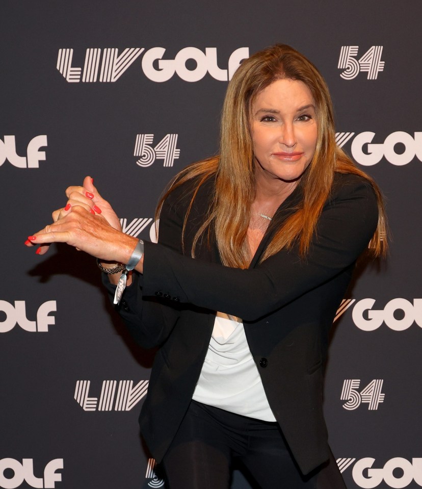 Caitlyn Jenner showed off her best swing for the cameras