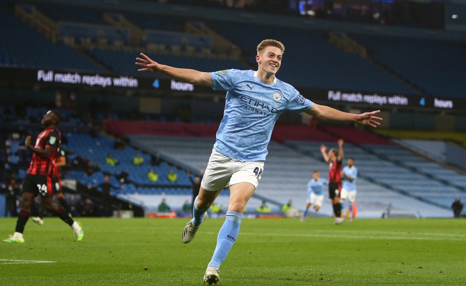 Liam Delap could be on his way out of the Etihad Stadium is he searches for more first-team chances