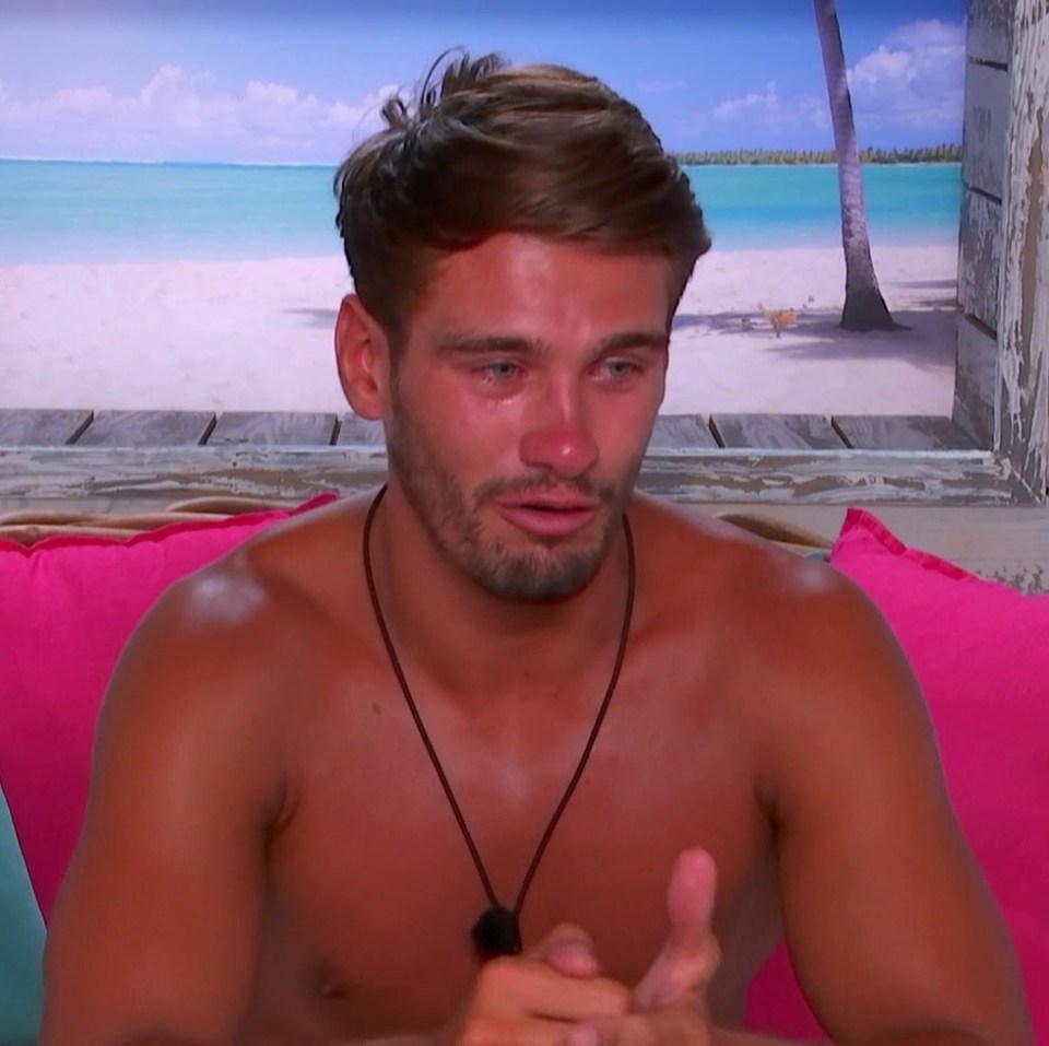 Jacques O'Neill left the Love Island villa after breaking down in tears