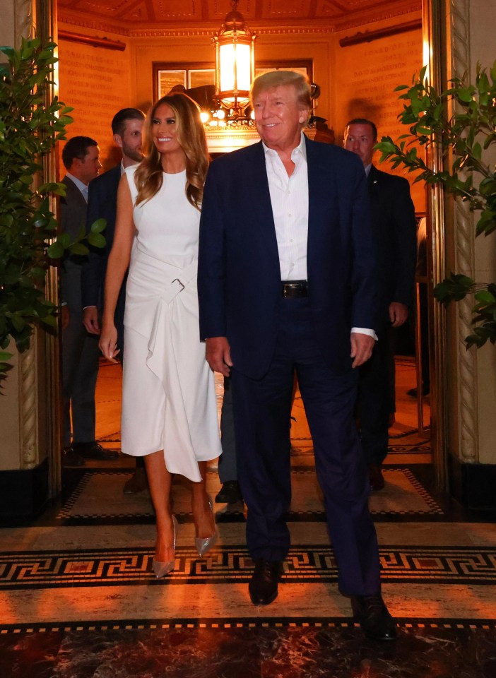 Donald Trump and wife Melania attended the LIV Golf welcome party