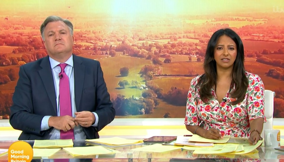 Ed Balls and Ranvir Singh hosted Good Morning Britain today