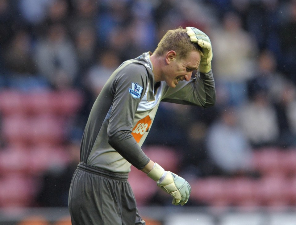 Chris Kirkland suffered from back spasms while at Wigan