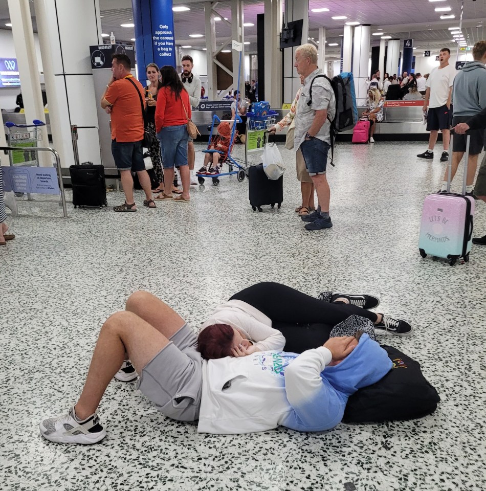 People were forced to sleep on the floor