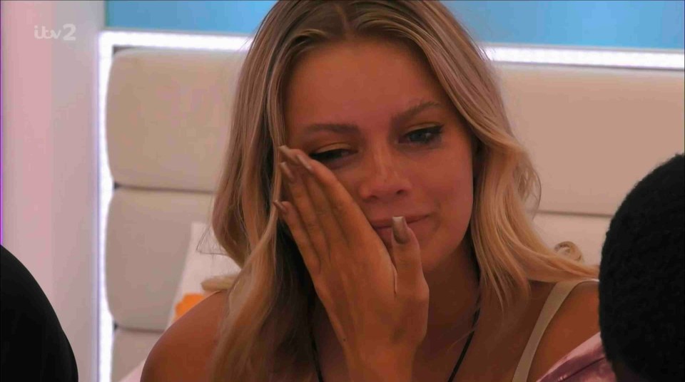 Love Island's Tasha breaking down in tears in the villa