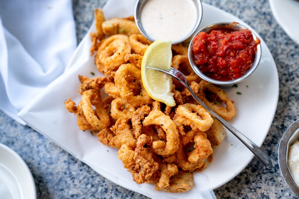 Enjoy exquisite food like this plate of delicious deep fried calamari