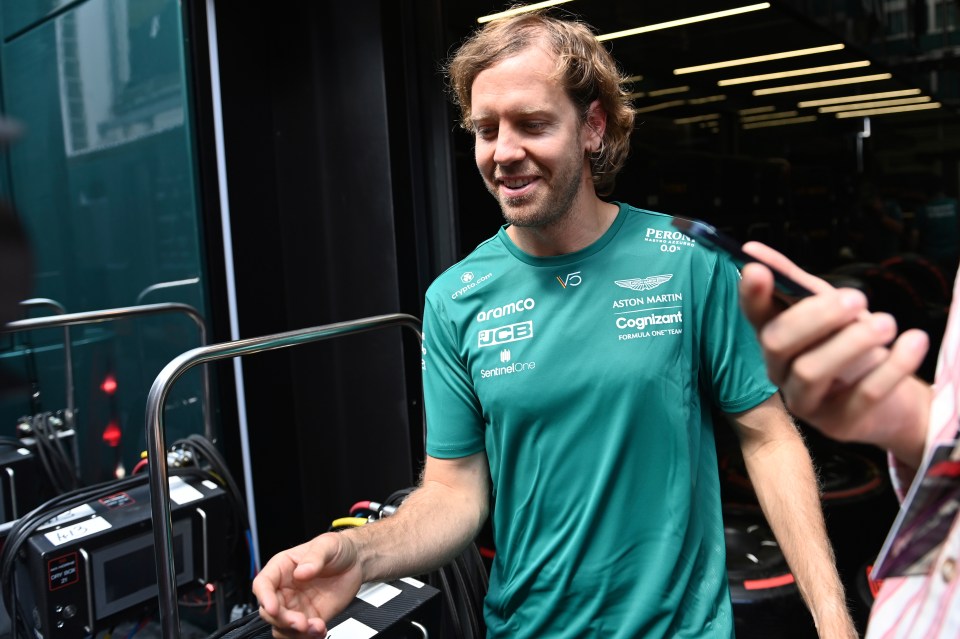 Vettel was snapped at the Hungarian Grand Prix after announcing his retirement