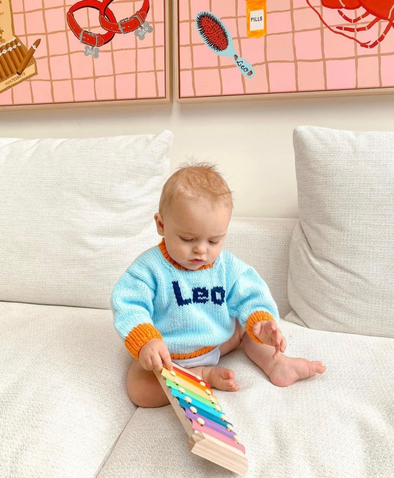 Ryan shared sweet photos of their son Leo playing at home