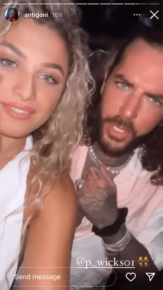 She branded TOWIE's Pete Wicks a 'joker' as they fooled around on the dancefloor