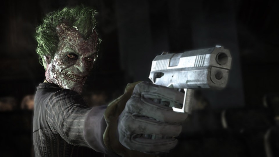 A still of the Joker in Batman: Arkham City