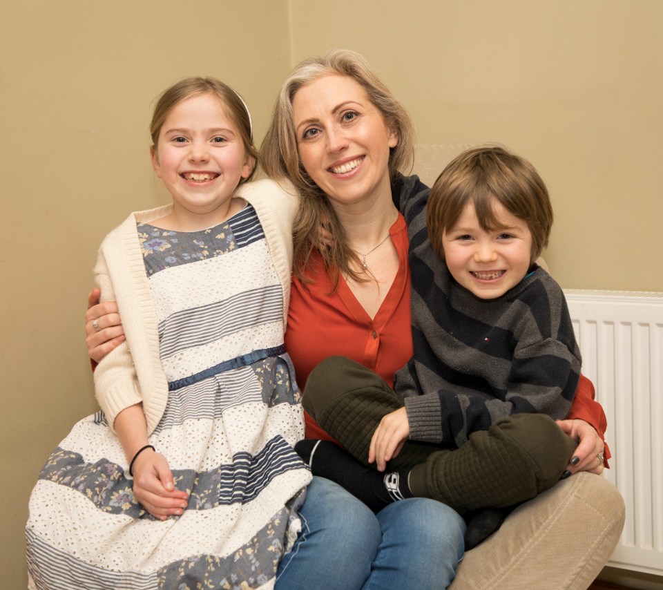 Kel Galavan with daughter Ria, and son Aaron