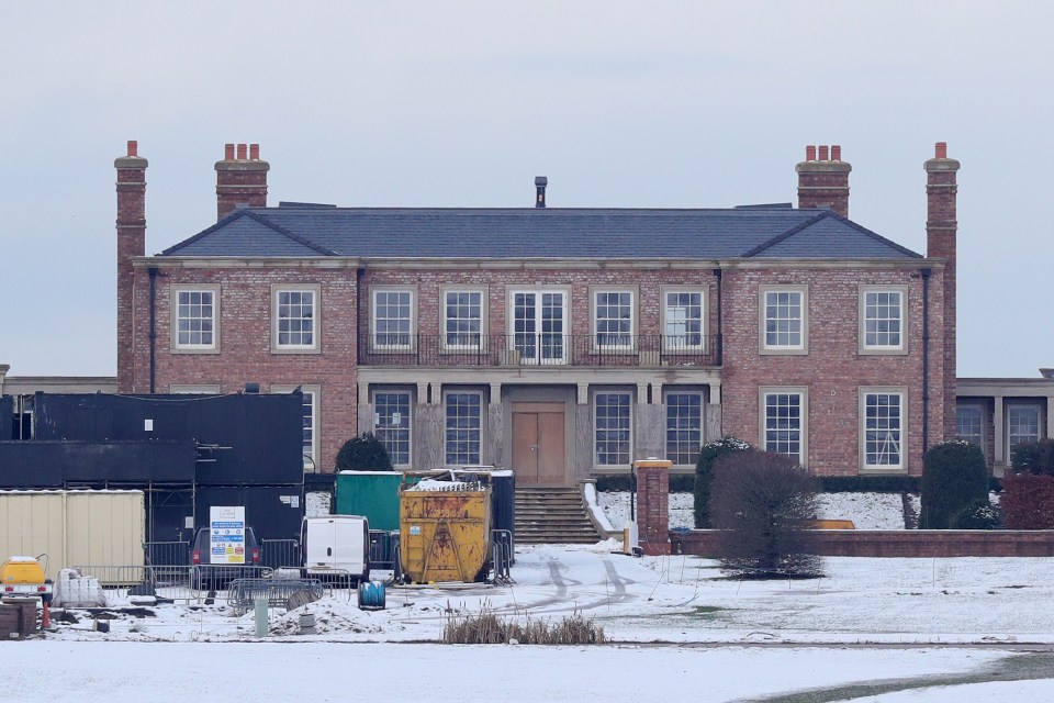 The newly-built mansion cost £20million and has a panic room