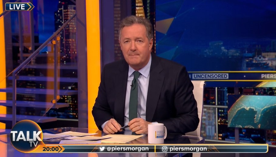 Piers Morgan sent his best wishes to Kate McCann last night after she fainted on stage