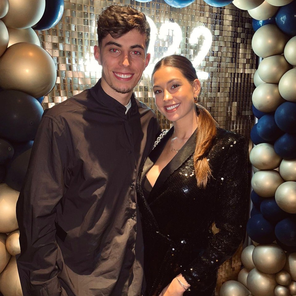 Havertz and Sophie are thought to be childhood sweethearts