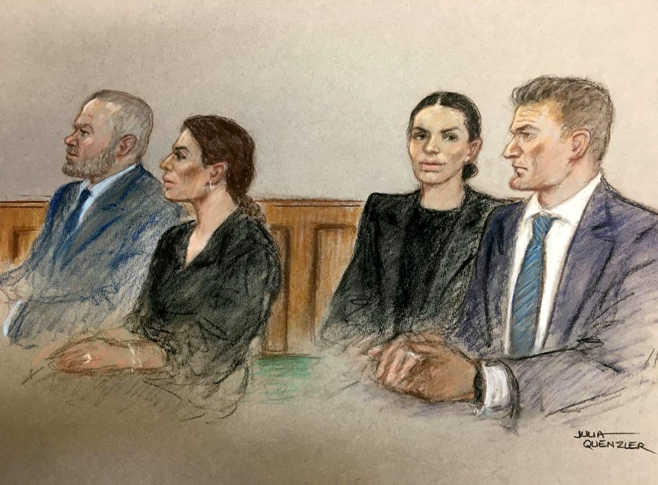 Even the court sketches kept Brits entertained