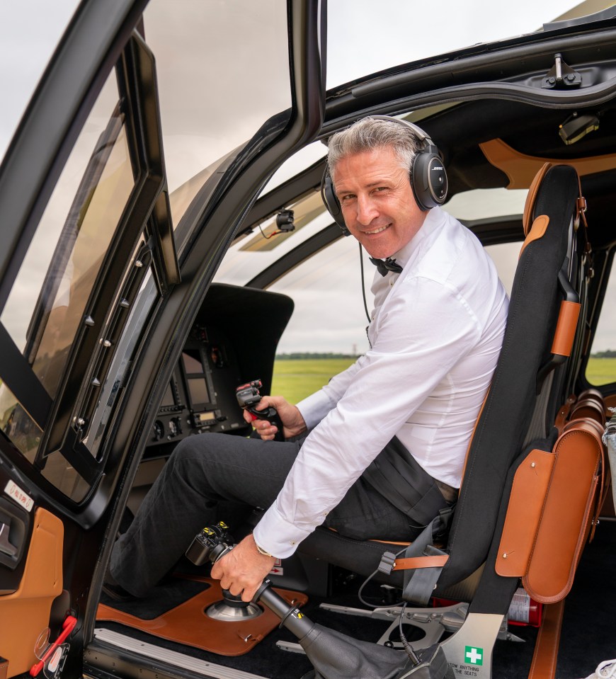 Alfie recently bought a £4.5million helicopter designed by Aston Martin