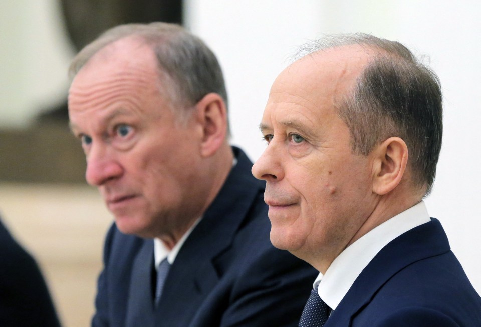 Patrushev left, has also been seen as the man to succeed Putin