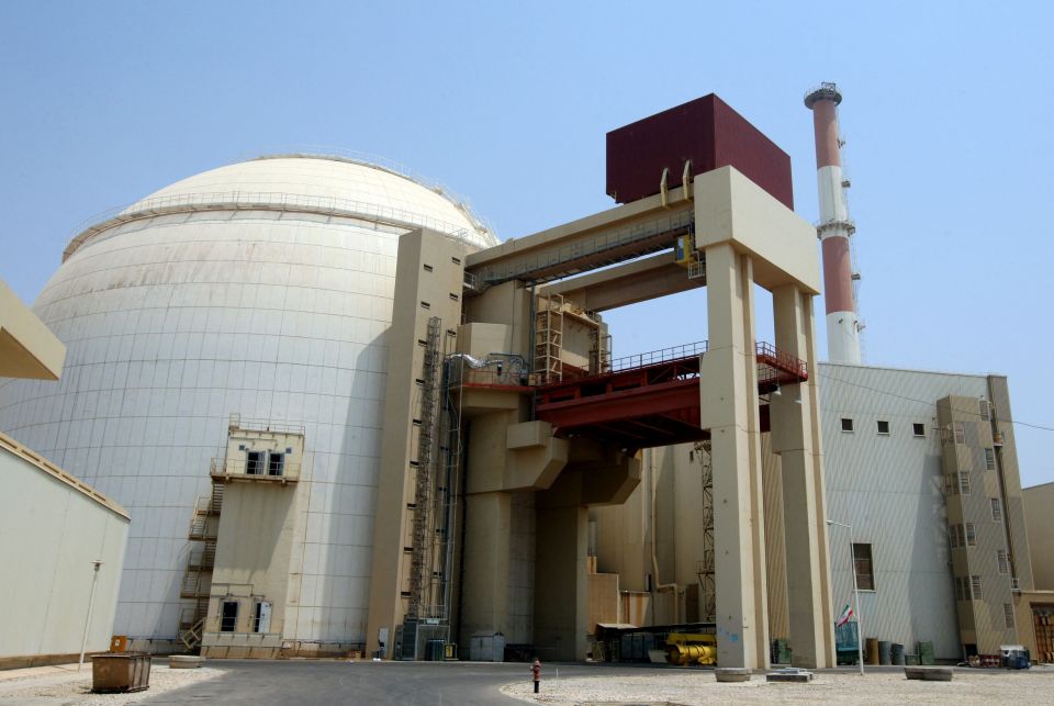 The nuclear power plant in southern Iran