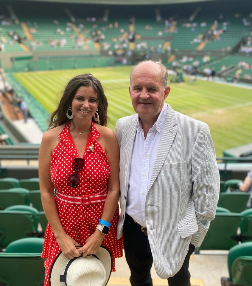 Deborah and Alistair at Wimbledon last June