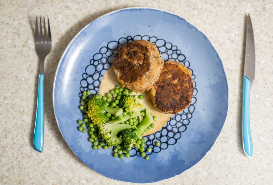 The sardine and tomato fishcakes work out at just 34p each