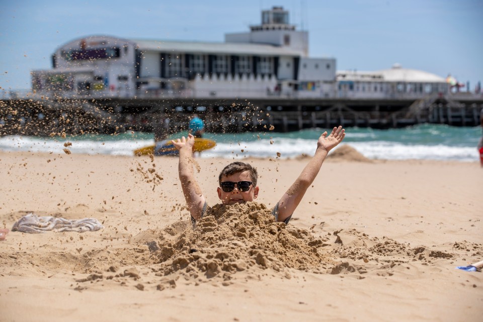 The hot temperatures will arrive just in time for the school holidays