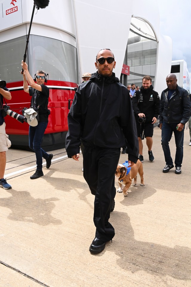 Lewis Hamilton is at Silverstone for the British GP