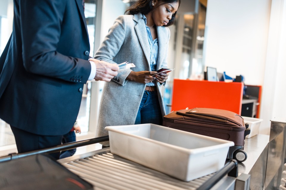 Researchers suggested providing sanitiser before and after security gates at airports