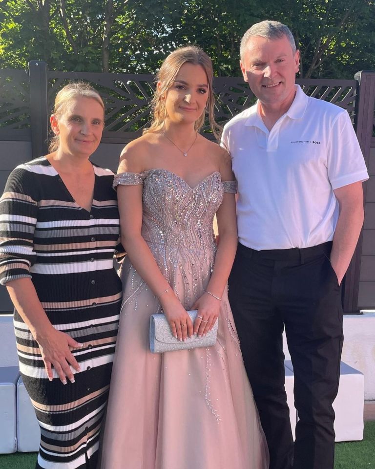 Sue and Noel Radford shared stunning photos of their daughter Aimee, 16, ahead of  her school prom