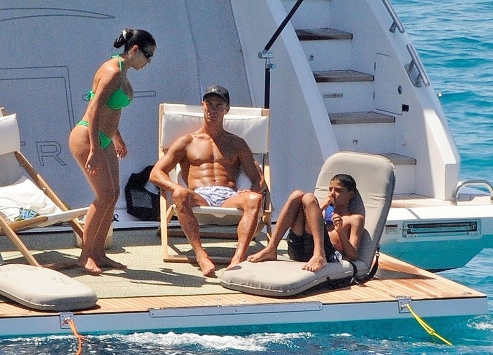 Cristiano Ronaldo has been soaking up the sun on holiday with his family