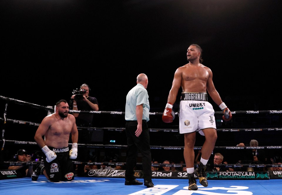 Joe Joyce beat Christian Hammer in four rounds