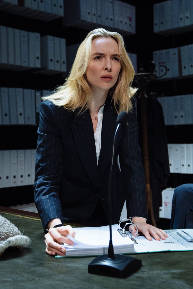 Jodie Comer stars as a slick, cynical lawyer in Prima Facie