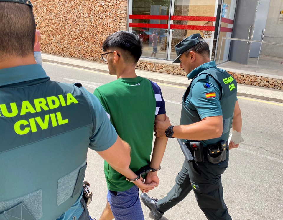 Yesterday, he appeared in court in Menorca