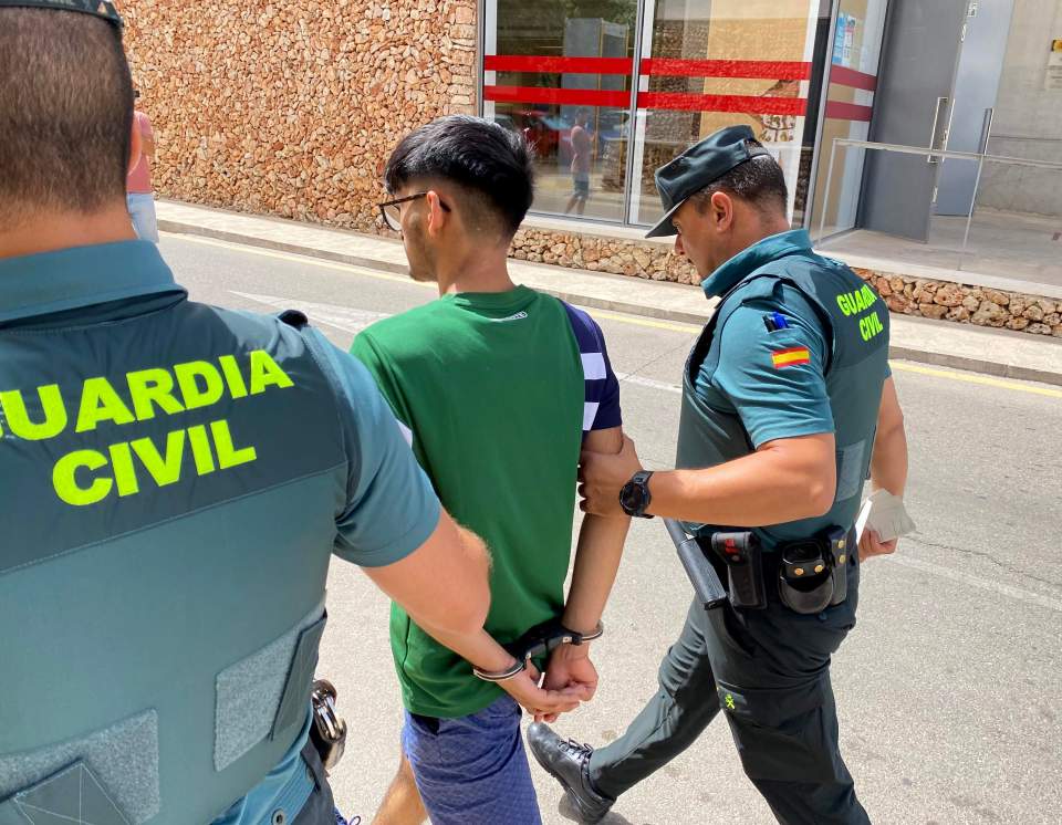 Yesterday, he appeared in court in Menorca