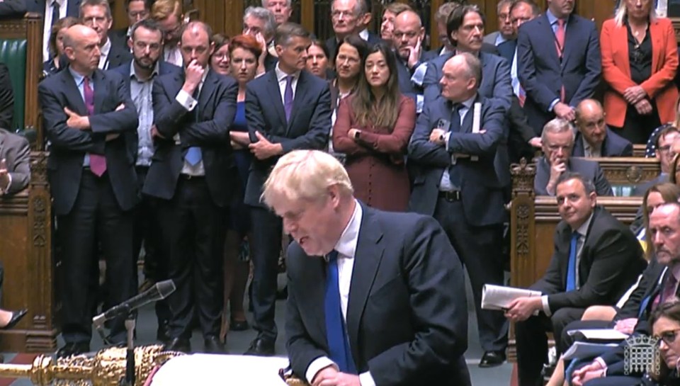 At Prime Minister's Questions, BoJo said he should keep going despite the 'difficult circumstances'