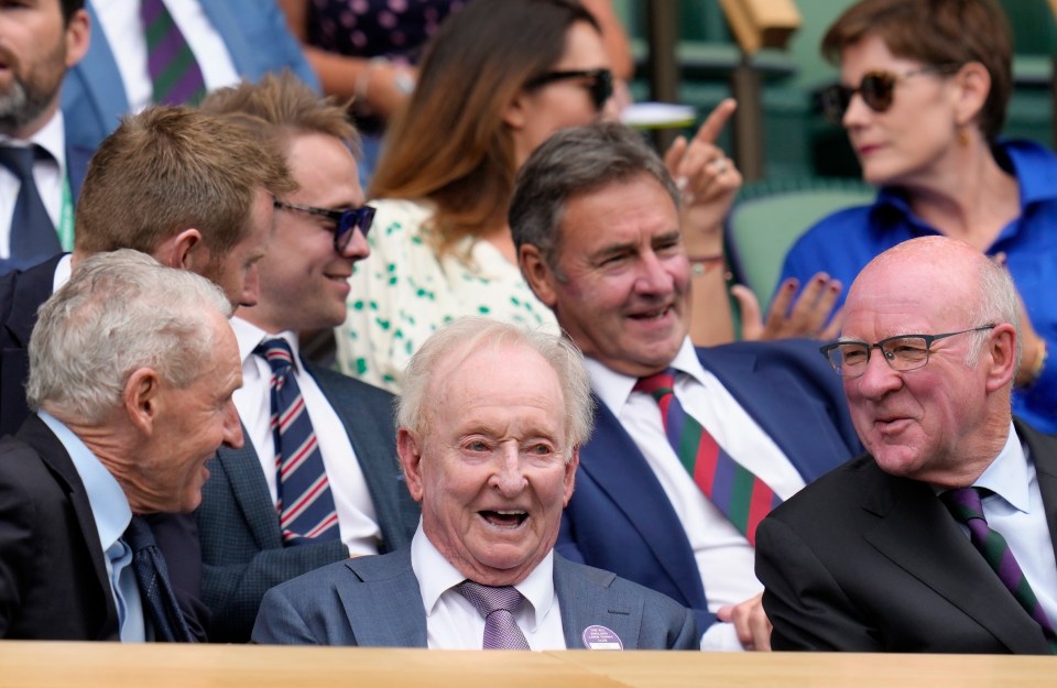 Rod Laver was a four-time champion at the All England Club