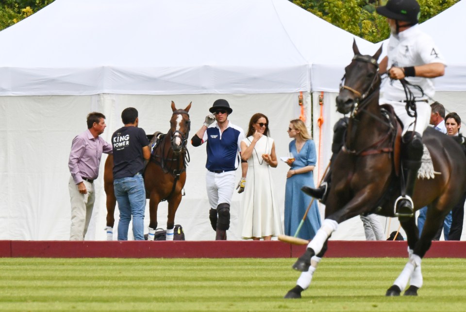 Prince William later changed in preparation for the tournament