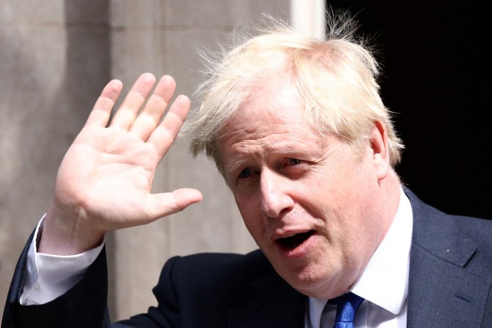 Boris Johnson resigned as Tory leader tonight