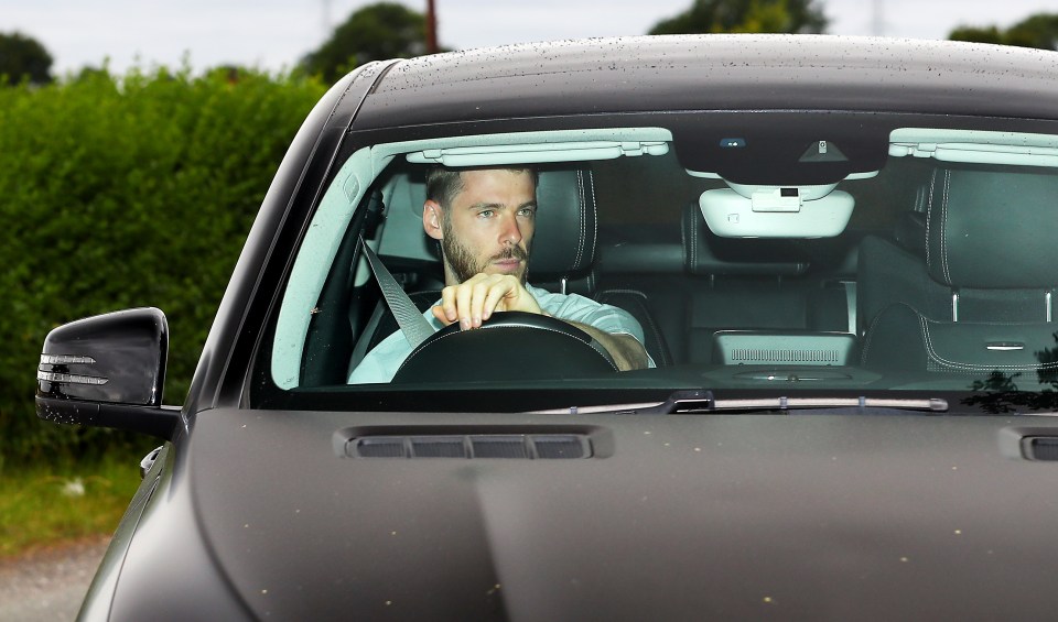 David De Gea reporting for duty at Carrington