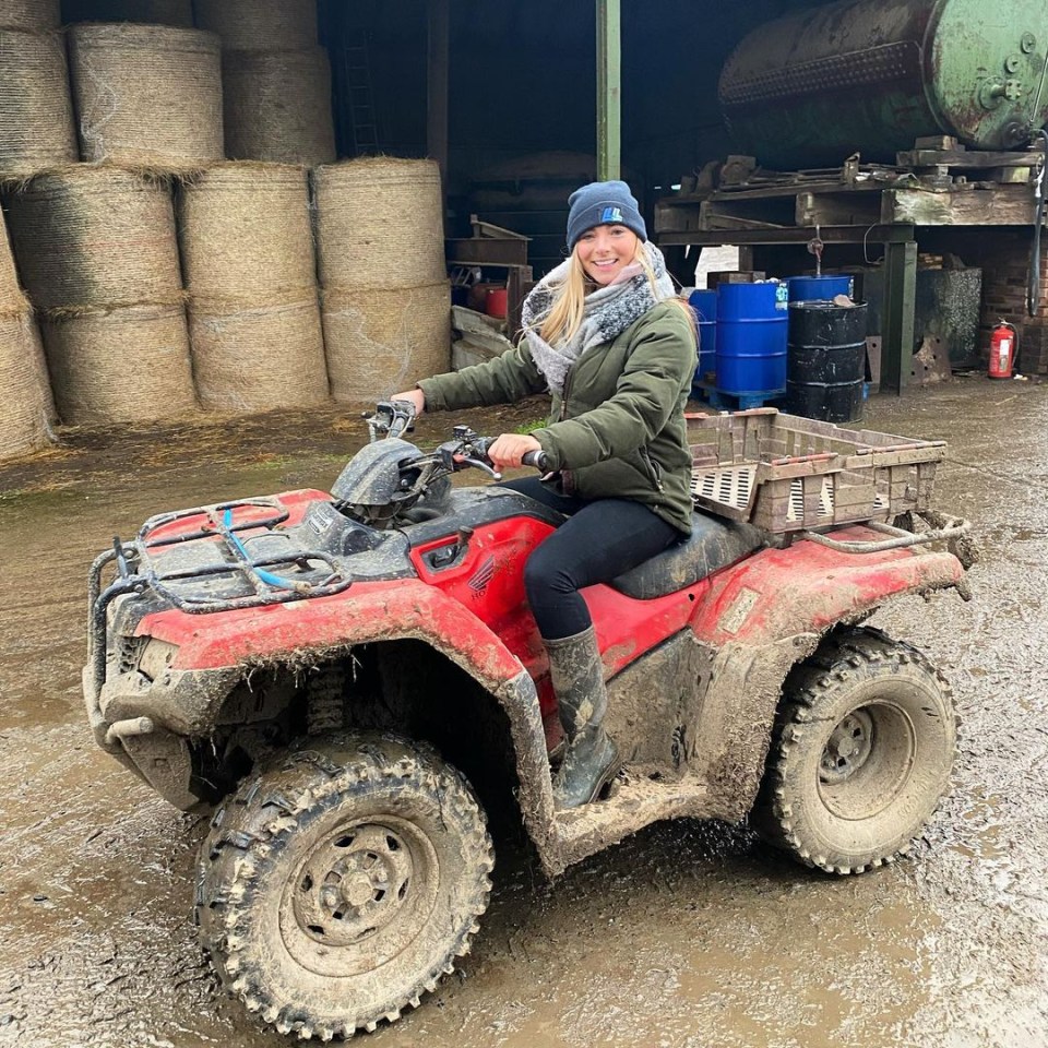 Becky says she has a tough skin and has to prove herself as a woman in the farming world