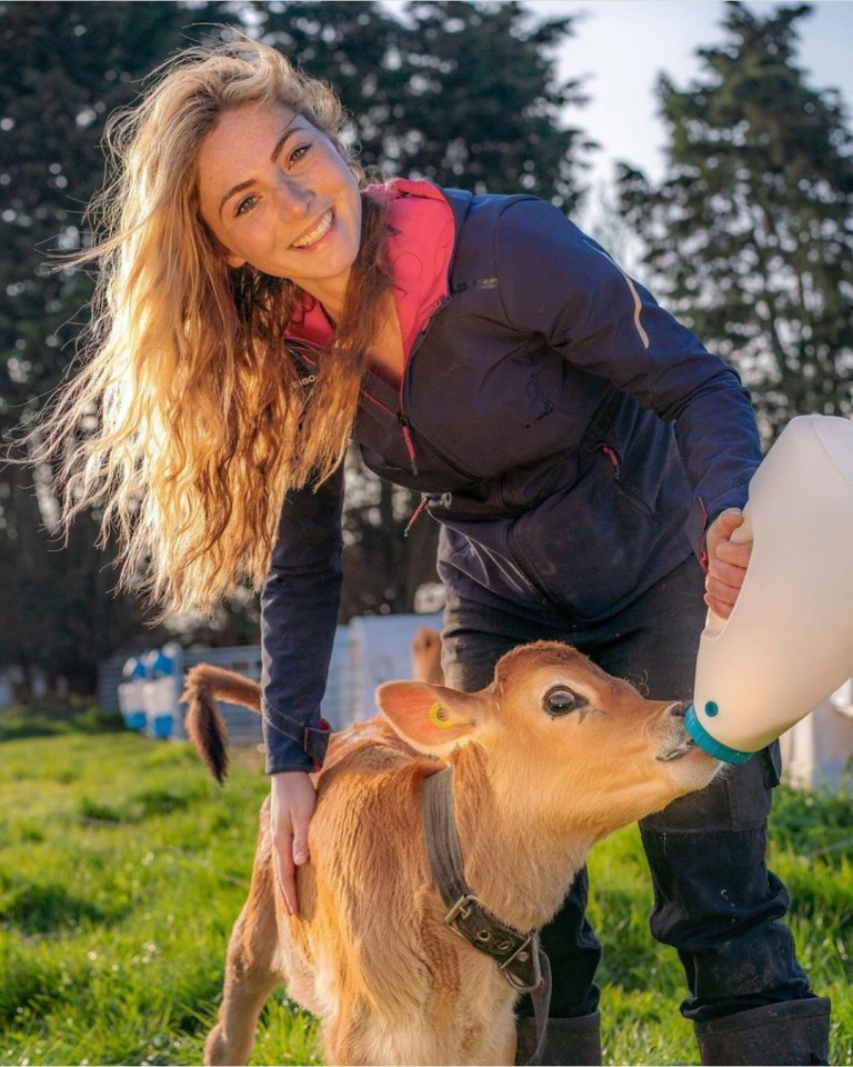 Becky says life working on the farm is anything but glamorous