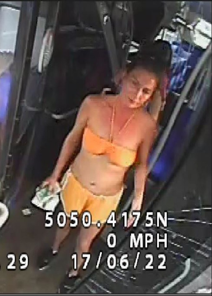 This woman who allegedly urinated in front of other bus passengers