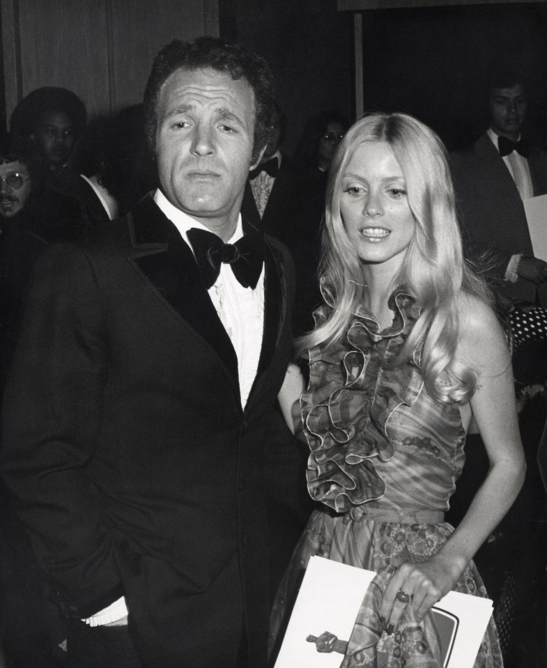 James Caan with second wife Sheila, a Playboy model