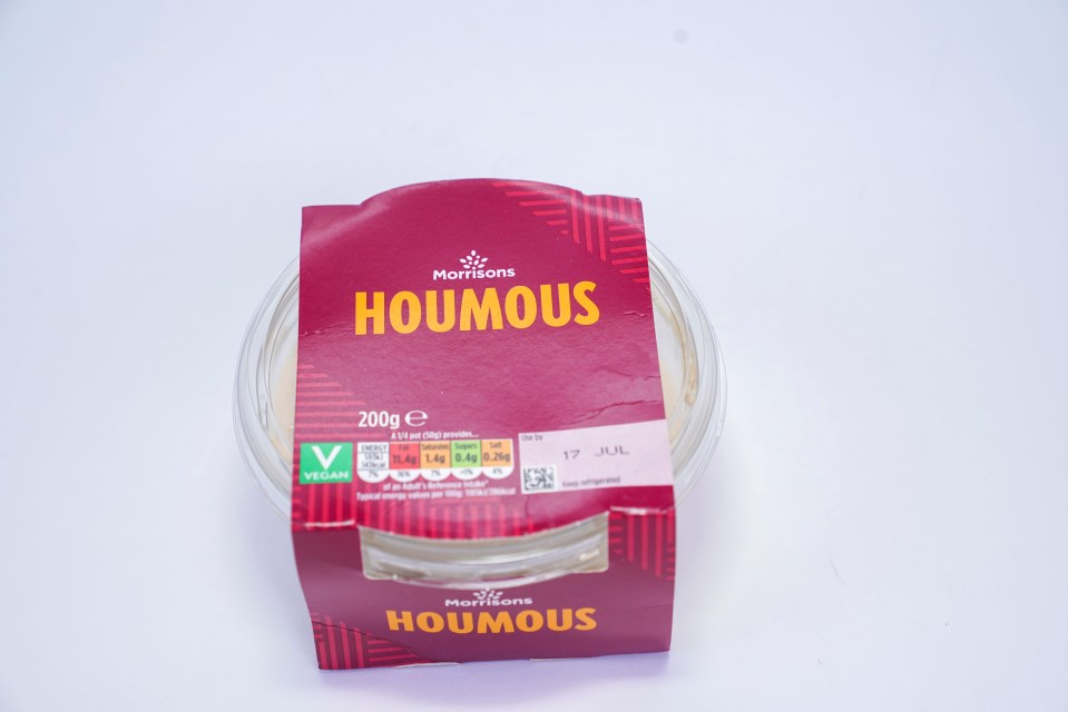 Morrisons was the most expensive houmous we tried